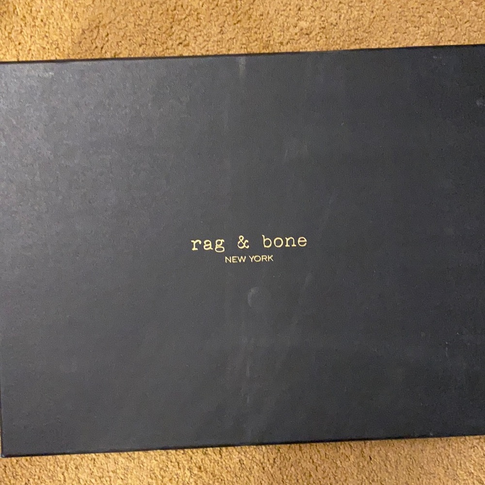 Size 10 rag and bone classic newbury booties light grey